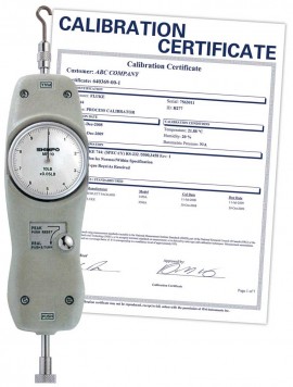SHIMPO MF-10KG-NIST Mechanical Force Gauge, 22 lbs, with Traceable Calibration Certificate