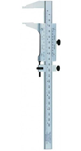 Starrett 123EMZ-6 Master Vernier Caliper, 0 to 6 in (150 mm), 0.02 mm Graduation
