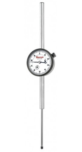 Starrett 25-3041J Long Range Dial Indicator, 0 to 3 in, 0 to 100 Reading