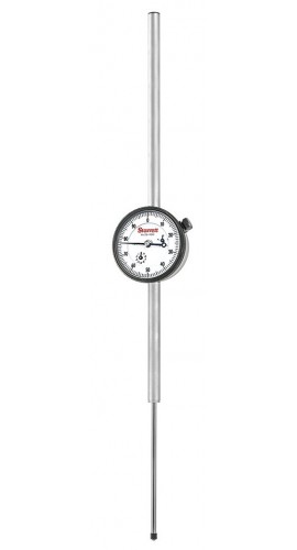 Starrett 25-4041J Long Range Dial Indicator, 0 to 4 in, 0 to 100 Reading