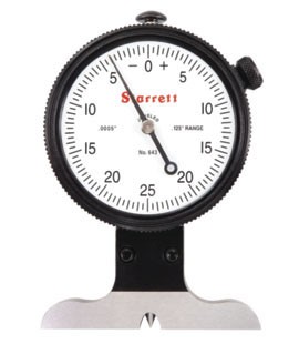 Starrett 643JZ Dial Depth Gauge, 0 to .125 in, Imperial