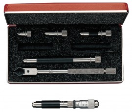 Starrett 823AZ Tubular Inside Micrometer with case, 1.5 to 8" range, 0.001" graduations