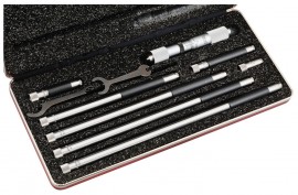 Starrett 823CZ Tubular Inside Micrometer with case, 4 to 24" range, 0.001" graduations