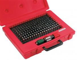 Starrett S4011-832 Precision Steel Pin Gage Set, .751 to .832" (-)