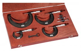 Starrett ST436.1BXRLZ Outside Micrometer Set, 0 to 4"