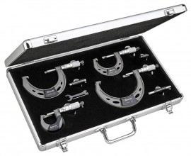Starrett ST444.1BXRLZ 4-Piece Outside Micrometer Set, 0 to 4" range