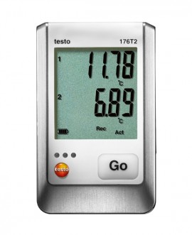 Testo 176 T2 2-Channel Temperature Data Logger with 2 External RTD Inputs