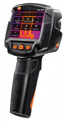 Testo 868s thermal imaging camera, 160 x 120 pixels (320 x 240 SuperResolution), 80 mK
