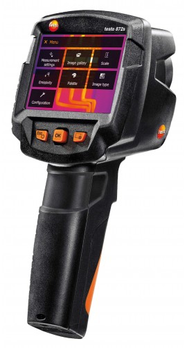 Testo 872s thermal imager, 320 x 240 pixels (640 x 480 SuperResolution), 50 mK