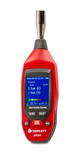 Triplett EPC370 Mini Particle Counter, 32 to 122°F