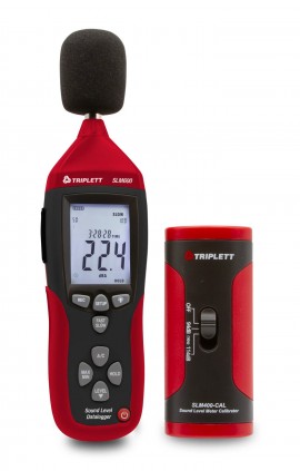 Triplett SLM600-KIT-NIST sound data logger kit, 30 to 130 dB, 32,700 readings, with traceable calibration certificate
