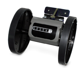 Trumeter 2300-13MFG 2300 Series Measuring Counter with 18" rubber covered plastic wheels, feet and inches, top-going