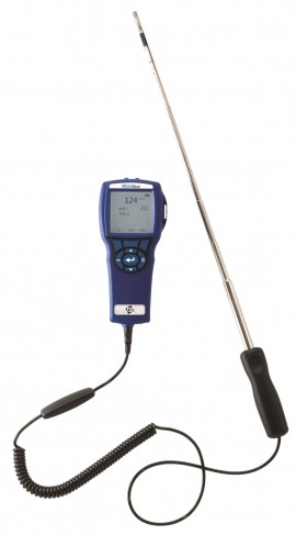 TSI 9565 VelociCalc Multi-Function Ventilation Meter with Straight Probe, 0 to 9999 ft/min, -15 to 15 inH2O