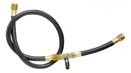 Yellow Jacket 20375 BCSA-900 75 ft Heavy Duty Hose, 1/4 in straight x 1/4 in 45°, PLUS II, 3/8 in