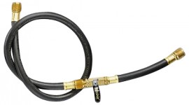 Yellow Jacket 20399 BCSA-1200 100 ft Heavy Duty Hose, 1/4 in straight x 1/4 in 45°, PLUS II, 3/8 in
