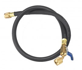 Yellow Jacket 29999 PLUS II Heavy-Duty Hose with 1/4 in Ball Valve Fittings, 100 ft